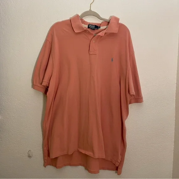 Polo by Ralph Lauren Men's Salmon color Polo Shirt 2XL