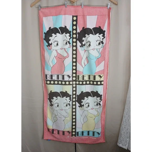 Vintage 1991 Betty Boop Towel KFS Fleischer Studio Jay Franco Taiwan 100% Cotton