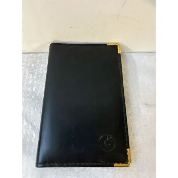 Rolodex black leather address card‎ holder 5