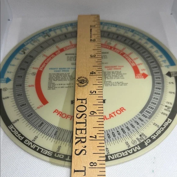 Pickett Profit Calculator Slide Ruler No. 104C Made In Mexico Vintage.