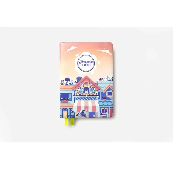 Passion Planner Hardcover Weekly Undated Planner Sunset Ave Medium New Package