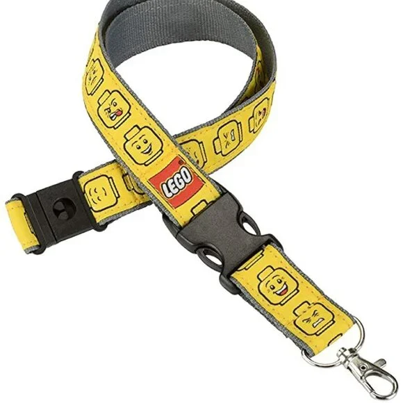 LEGO Quick Detach Lanyard Keychain, Minifigure Heads