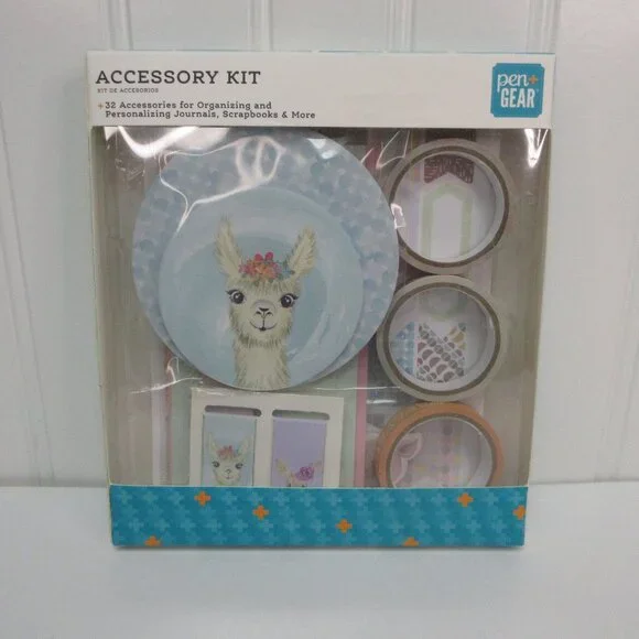 Pen+Gear Llama Accessory Kit 32 Pcs Organizing Binder Planner Journal Scrapbooks