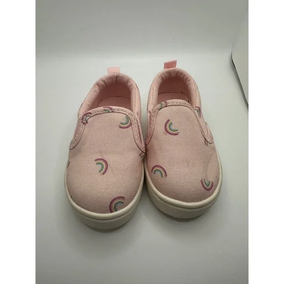 Baby Gap Disney Rainbow‎ Slip On Shoes Pink Size 5 Toddler