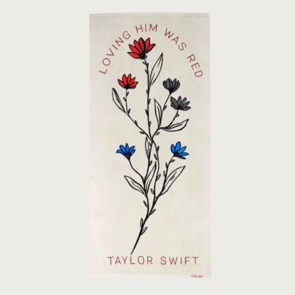 New Taylor Swift Loving Him Was Red Towel