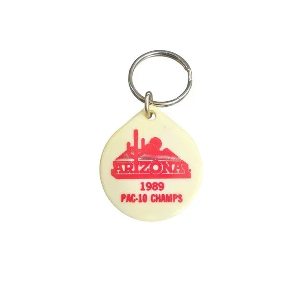 1989 Arizona Pac-10 Champs Keychain Vintage Baseball Cards Etc Advertising