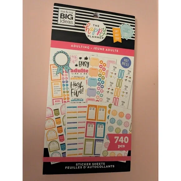 The Happy Planner Adulting Sticker Book Pack Of 740 Me & My Big Ideas