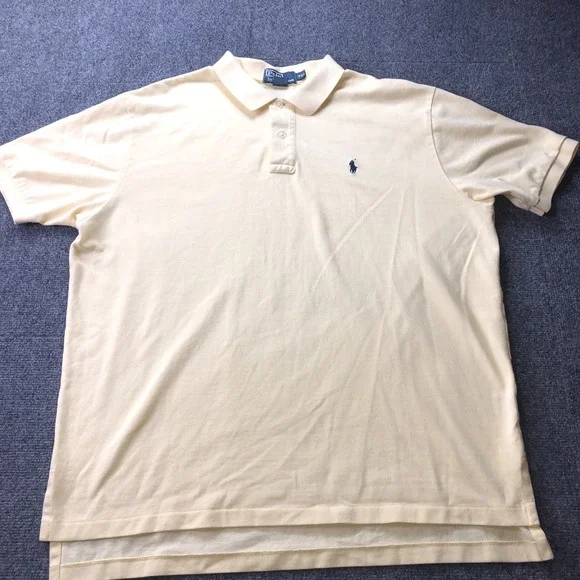 Ralph Lauren Polo Men's Polo Sz XXL Yellow Blue Pony