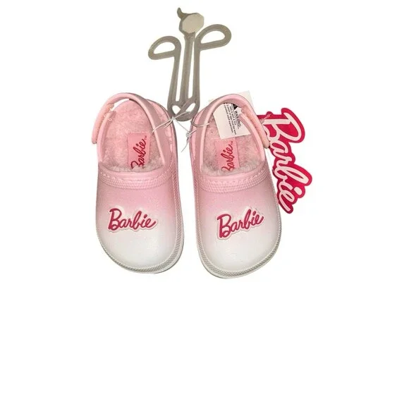 Barbie‎ Little Girls Toddler Size 4 Crocs Clog Sandals