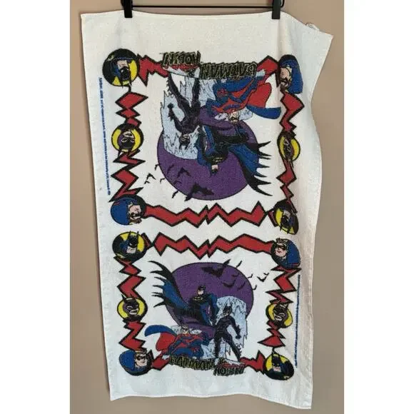 Jay Franco Batman & Robin DC Comics Beach Towel 23.25 X 39 Made In USA