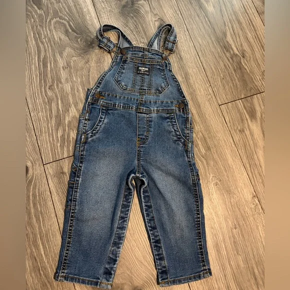 OshKosh B'gosh Dark Blue Denim Kids Overalls