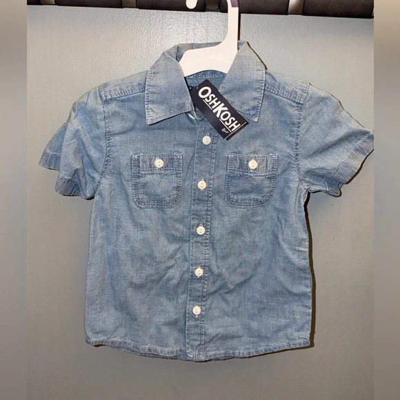 OshKosh B'gosh Denim Blue Button-Down Shirt‎
