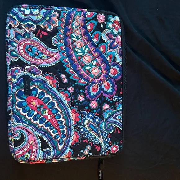 Vera Bradley Colorful Paisley laptop sleeve and hair tool sleeve