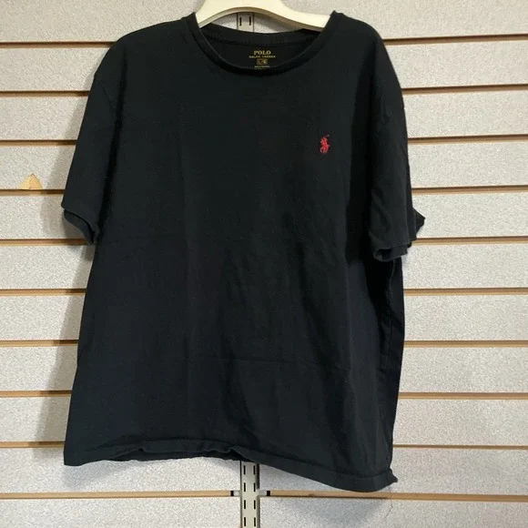Polo Ralph Lauren Men's, Classic‎ Fit Crewneck Tee T Shirt, Black, L Red Horse