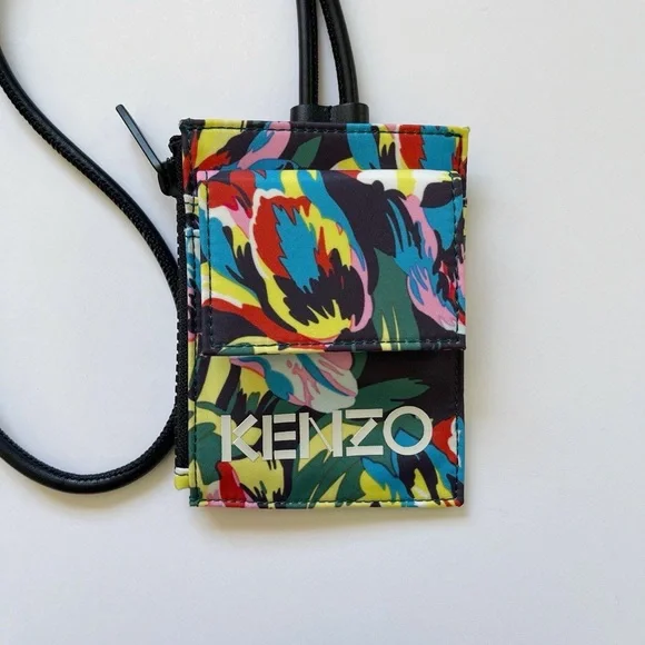 Kenzo X Vans floral-print lanyard pouch wallet