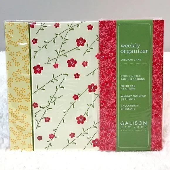 Galison Origami Lane Weekly Organizer