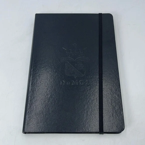 Du Mol Black Leather Cover Journal Notebook