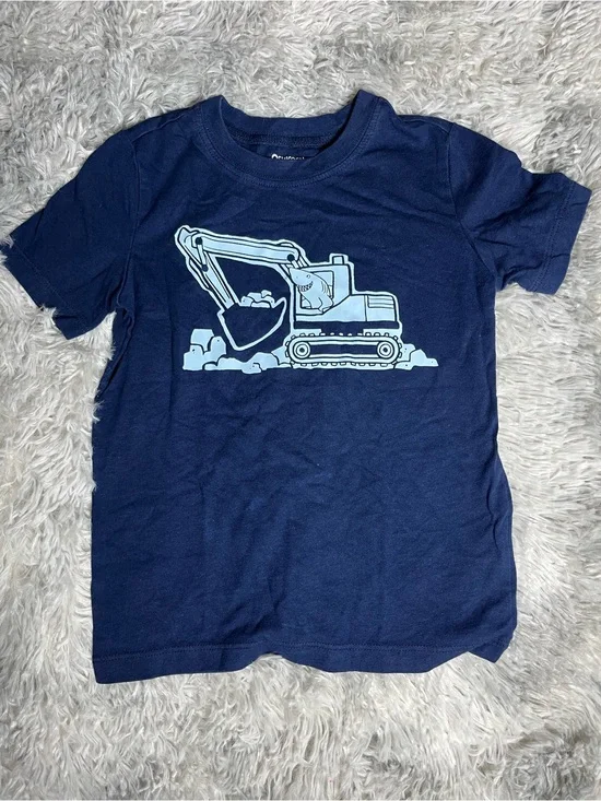 OshKosh Boys Excavator Graphic Tee 3T Navy