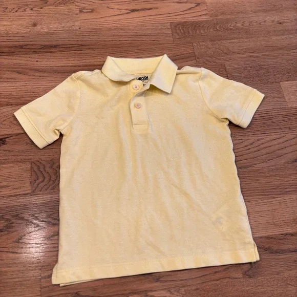 OshKosh B'gosh Kids Boys Yellow Short Sleeve Polo Shirt‎ Size 2T uniform polo