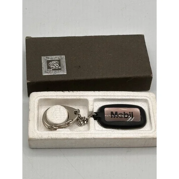 Vintage‎ German Aachen Two Part Keychain Mobil Advertising Keychain