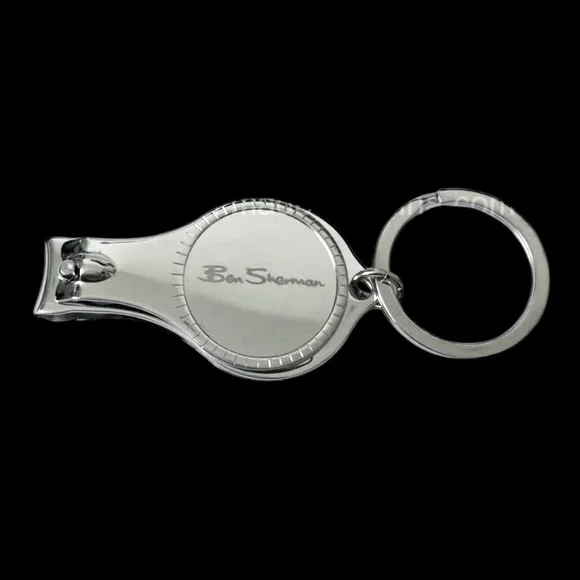 Ben Sherman Multi-function Silver Keychain Bottle Opener Nail Clippers