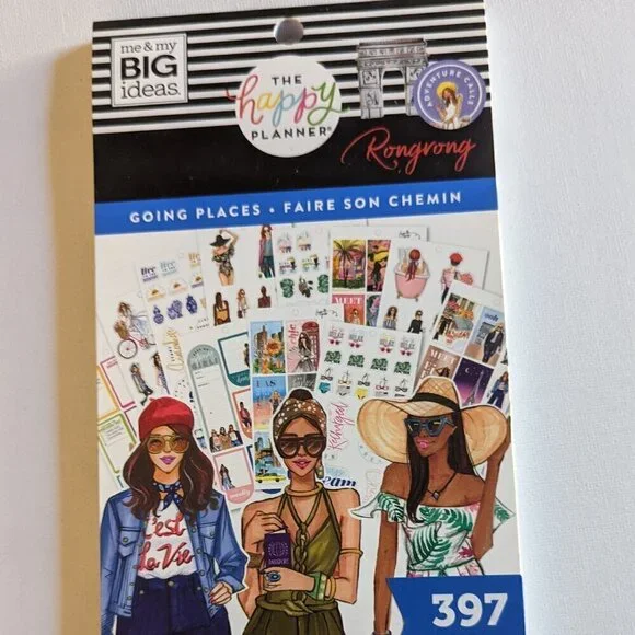 NEW Happy Planner 'Going Places' 397 pcs Rong Rong Classic Sticker Book Fashion