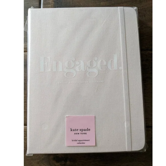Kate Spade Engaged Bridal Appointment Calendar Book blush 15 Months Undated New