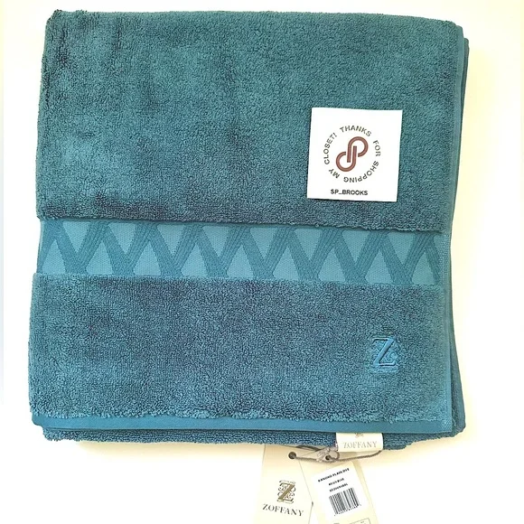 🎁ZOFFANY Bath Towel - 1 Piece - Reign Blue - 3D20050BBL - Kanoko Plain Dye