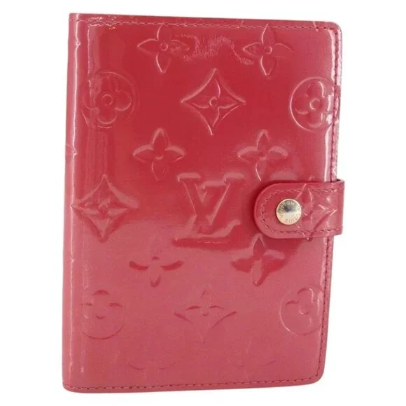 LOUIS VUITTON Vernis Agenda PM Day Planner Cover Fran Boise R2101F Auth BA7214V