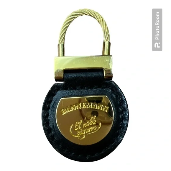 Dannemann Cigars Black & Gold Tone Key Chain Key Chains
