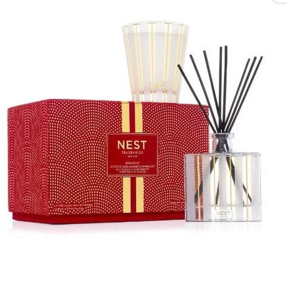 NEST Fragrances Holiday Scented Candle & Reed Diffuser Set