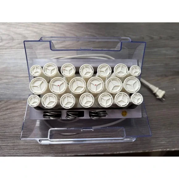 Vidal Sassoon Hairsetter curlers Model E65995 20‎ curlers 19 clips