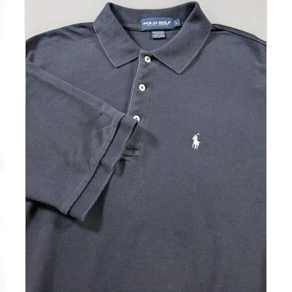 Polo Golf Ralph Lauen Polo Shirt Men's L Blue Regular Fit Short Sleeve Casual