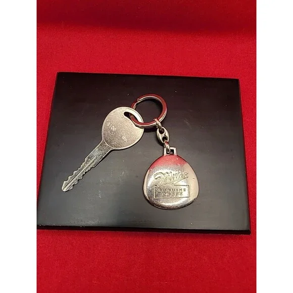 Miller Genuine Draft Beer Advertising Solid Key Chain
