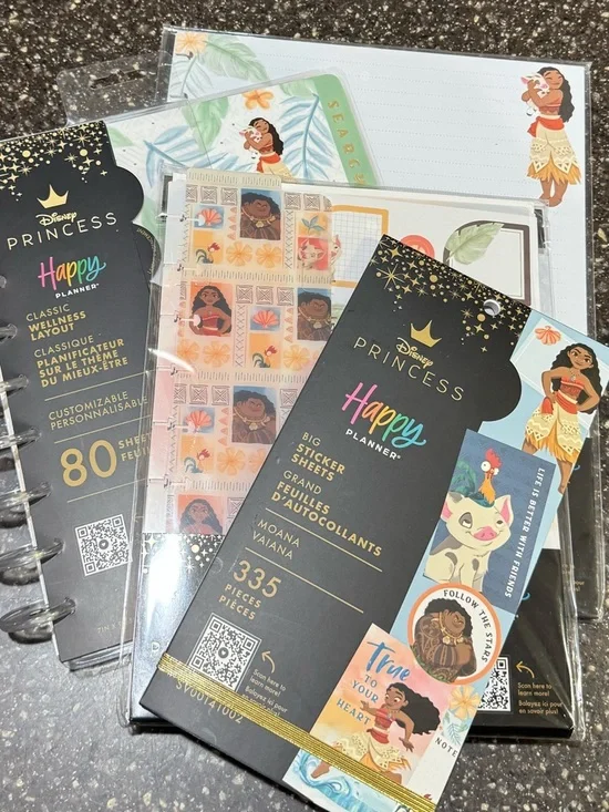 NWT- Happy Planner Moana Bundle