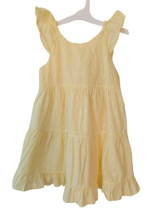 Oshkosh B'gosh Girls Yellow Dress Cotton Size 4T