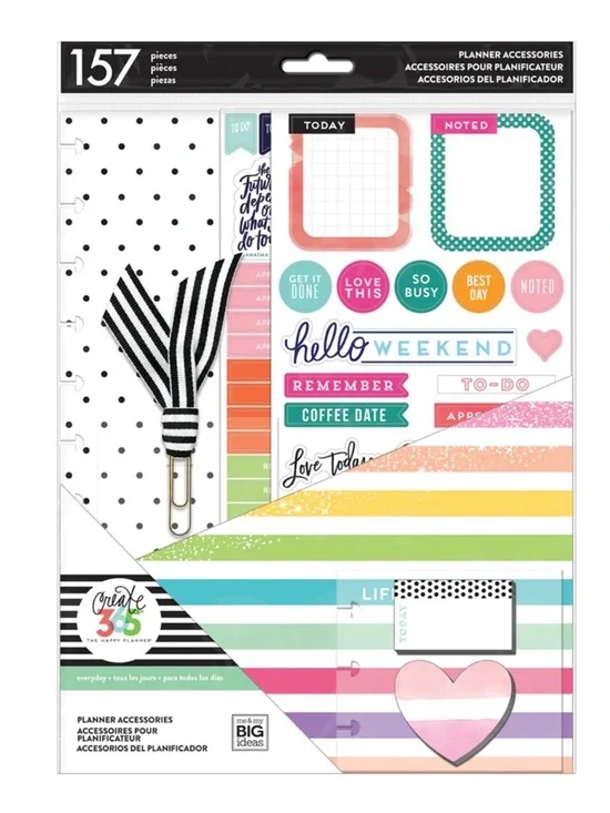 NWT-The Happy Planner Life is Lovely Accessory Pack