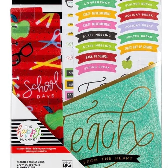 NWT-The Happy Planner Teacher Edition Accessory Pk