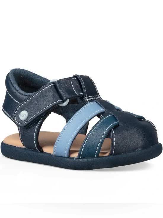 UGG Boys Kolding Fisherman Sandal In Navy Size Infant 7