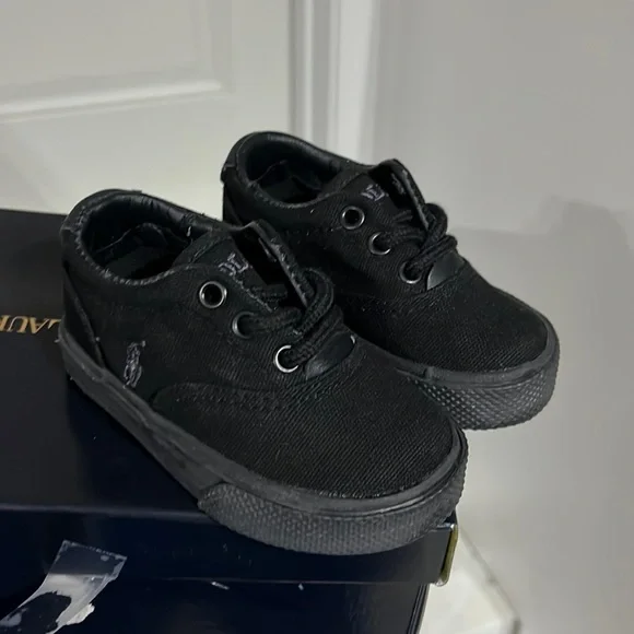 Polo Ralph Lauren Vaughn canvas boat Shoes Sneakers new Boys Toddlers Size 4