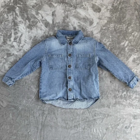 Osh Kosh Bgosh Denim Boys Shirt 8