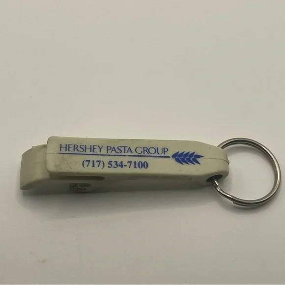 Vintage Hershey Pasta Group Keychain Bottle Opener