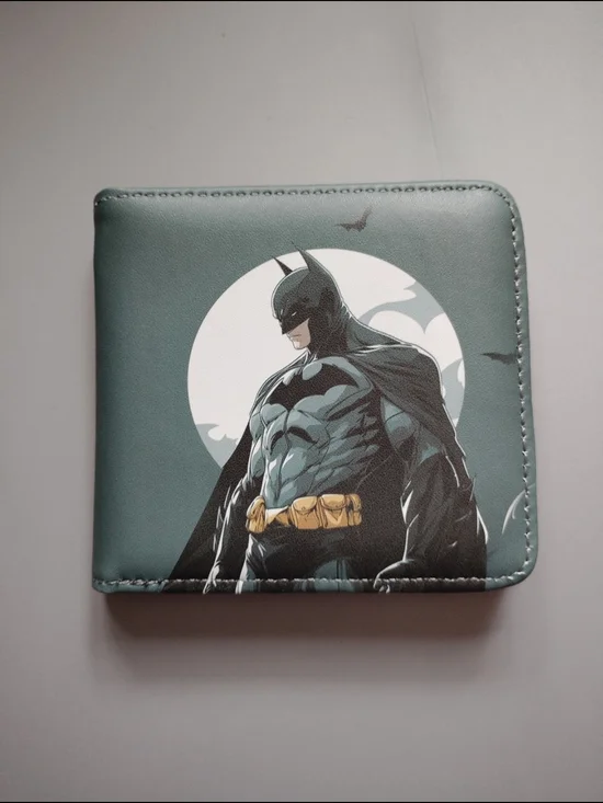 New batman dc comic anime manga leather wallet
