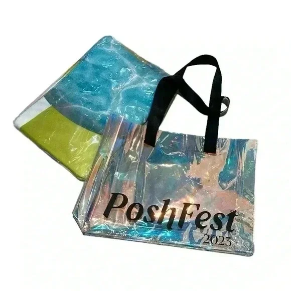 Poshfest 2023 Holographic Tote and Beach Towel