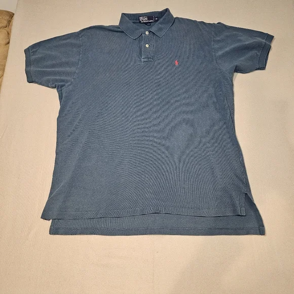 Ralph Lauren Vintage Men's Blue‎ Polo Shirt Size XXL