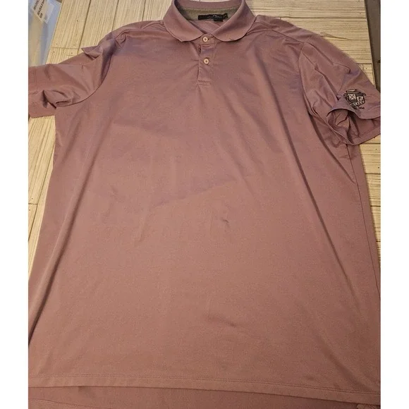 Ralph Lauren RLX Polo Shirt Mens Extra Large Purple Short Sleeve Collared Casual