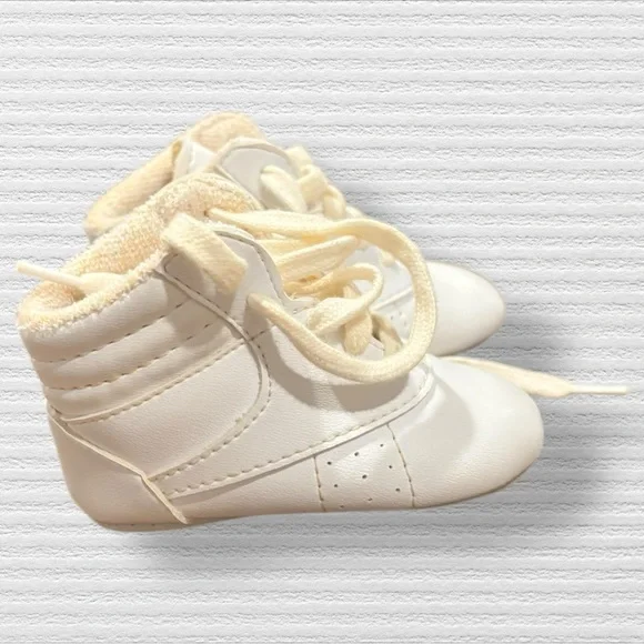 Vintage Hightop Soft Sole Baby Shoes