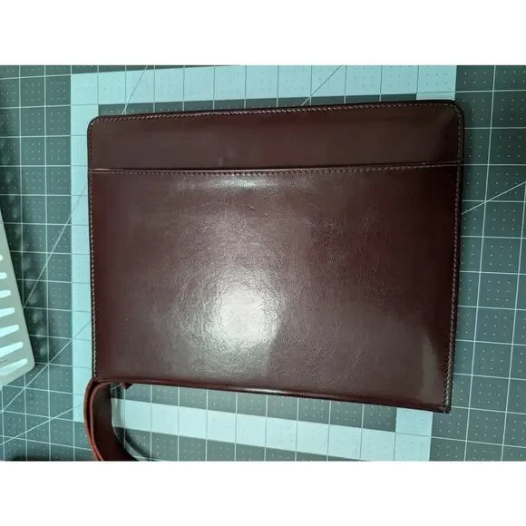 Day Planner Inc. Classic Edition Zippered Organizer Planner Burgundy VTG