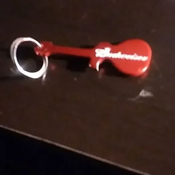 Budweiser Guitar Keychain/ Bottle Opener