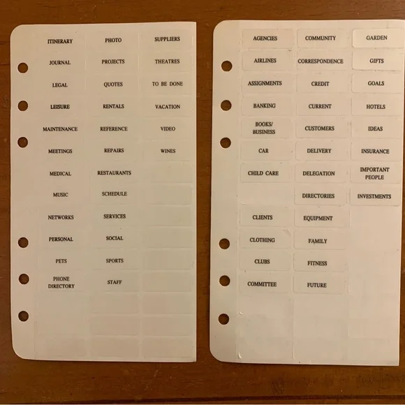Free item: labels